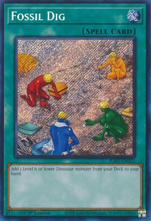 Fossil Dig (Secret Rare) (RA01-EN053) - 25th Anniversary Rarity Collection 1st Edition - Premium Yugioh Single from Konami - Just $0.29! Shop now at Game Crave Tournament Store