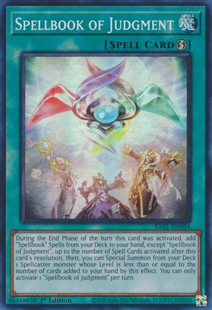 Spellbook of Judgment (RA01-EN054) - 25th Anniversary Rarity Collection 1st Edition - Premium Yugioh Single from Konami - Just $0.25! Shop now at Game Crave Tournament Store