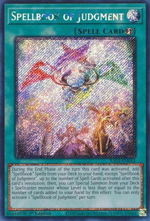 Spellbook of Judgment (Platinum Secret Rare) (RA01-EN054) - 25th Anniversary Rarity Collection 1st Edition - Premium Yugioh Single from Konami - Just $0.28! Shop now at Game Crave Tournament Store
