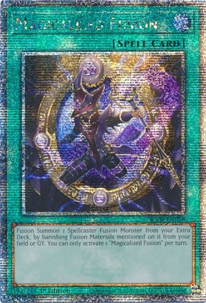 Magicalized Fusion (Quarter Century Secret Rare) (RA01-EN058) - 25th Anniversary Rarity Collection 1st Edition - Premium Yugioh Single from Konami - Just $2.69! Shop now at Game Crave Tournament Store
