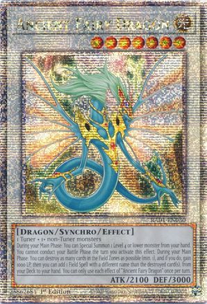 Ancient Fairy Dragon (Quarter Century Secret Rare) (RA01-EN030) - 25th Anniversary Rarity Collection 1st Edition - Premium Yugioh Single from Konami - Just $19.14! Shop now at Game Crave Tournament Store