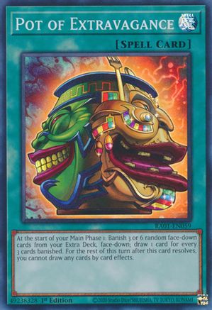 Pot of Extravagance (RA01-EN059) - 25th Anniversary Rarity Collection 1st Edition - Premium Yugioh Single from Konami - Just $0.42! Shop now at Game Crave Tournament Store