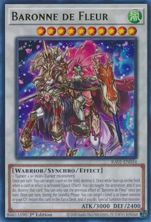 Baronne de Fleur (UR) (RA01-EN034) - 25th Anniversary Rarity Collection 1st Edition - Premium Yugioh Single from Konami - Just $0.08! Shop now at Game Crave Tournament Store