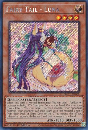 Fairy Tail - Luna (Platinum Secret Rare) (RA01-EN009) - 25th Anniversary Rarity Collection 1st Edition - Premium Yugioh Single from Konami - Just $0.32! Shop now at Game Crave Tournament Store