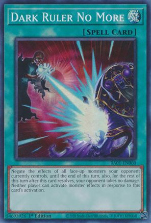 Dark Ruler No More (RA01-EN060) - 25th Anniversary Rarity Collection 1st Edition - Premium Yugioh Single from Konami - Just $0.30! Shop now at Game Crave Tournament Store