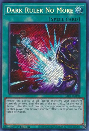 Dark Ruler No More (Secret Rare) (RA01-EN060) - 25th Anniversary Rarity Collection 1st Edition - Premium Yugioh Single from Konami - Just $1.08! Shop now at Game Crave Tournament Store