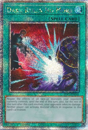 Dark Ruler No More (Quarter Century Secret Rare) (RA01-EN060) - 25th Anniversary Rarity Collection 1st Edition - Premium Yugioh Single from Konami - Just $25.07! Shop now at Game Crave Tournament Store