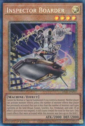 Inspector Boarder (PCR) (RA01-EN010) - 25th Anniversary Rarity Collection 1st Edition - Premium Yugioh Single from Konami - Just $0.29! Shop now at Game Crave Tournament Store