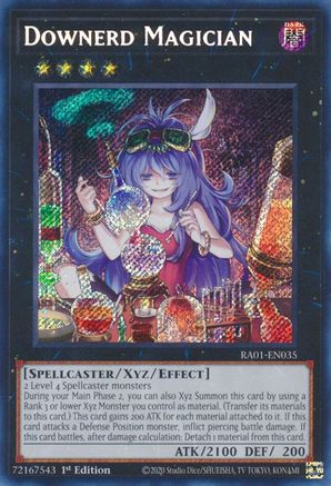 Downerd Magician (Secret Rare) (RA01-EN035) - 25th Anniversary Rarity Collection 1st Edition - Premium Yugioh Single from Konami - Just $0.25! Shop now at Game Crave Tournament Store