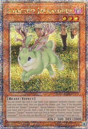 Danger!? Jackalope? (Quarter Century Secret Rare) (RA01-EN013) - 25th Anniversary Rarity Collection 1st Edition - Premium Yugioh Single from Konami - Just $7.71! Shop now at Game Crave Tournament Store