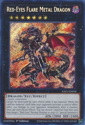 Red-Eyes Flare Metal Dragon (Secret Rare) (RA01-EN038) - 25th Anniversary Rarity Collection 1st Edition - Premium Yugioh Single from Konami - Just $0.61! Shop now at Game Crave Tournament Store