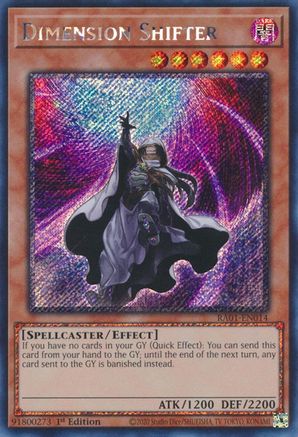 Dimension Shifter (Platinum Secret Rare) (RA01-EN014) - 25th Anniversary Rarity Collection 1st Edition - Premium Yugioh Single from Konami - Just $2.78! Shop now at Game Crave Tournament Store