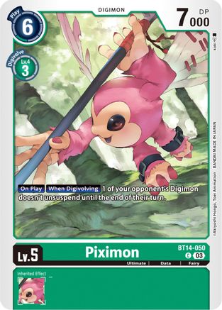 Piximon (BT14-050) - Blast Ace - Premium Digimon Single from Bandai - Just $0.08! Shop now at Game Crave Tournament Store