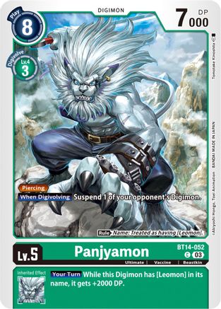 Panjyamon (BT14-052) - Blast Ace - Premium Digimon Single from Bandai - Just $0.08! Shop now at Game Crave Tournament Store