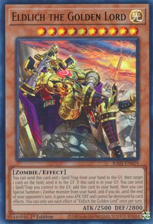 Eldlich the Golden Lord (Alternate Art) (UR) (RA01-EN019) - 25th Anniversary Rarity Collection 1st Edition - Premium Yugioh Single from Konami - Just $0.25! Shop now at Game Crave Tournament Store