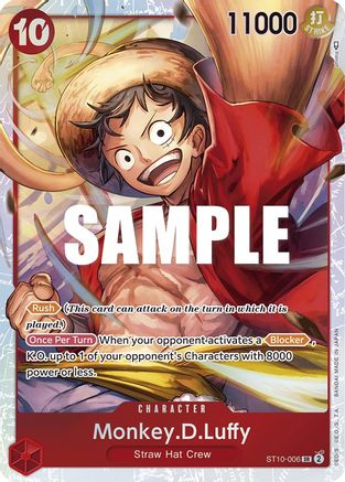 Monkey.D.Luffy (006) (ST10-006) - Ultra Deck: The Three Captains Foil - Premium One Piece Single from Bandai - Just $0.27! Shop now at Game Crave Tournament Store