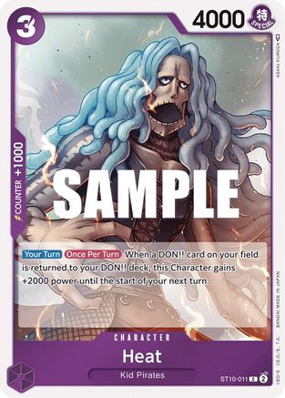 Heat (ST10-011) - Ultra Deck: The Three Captains Foil - Premium One Piece Single from Bandai - Just $0.08! Shop now at Game Crave Tournament Store