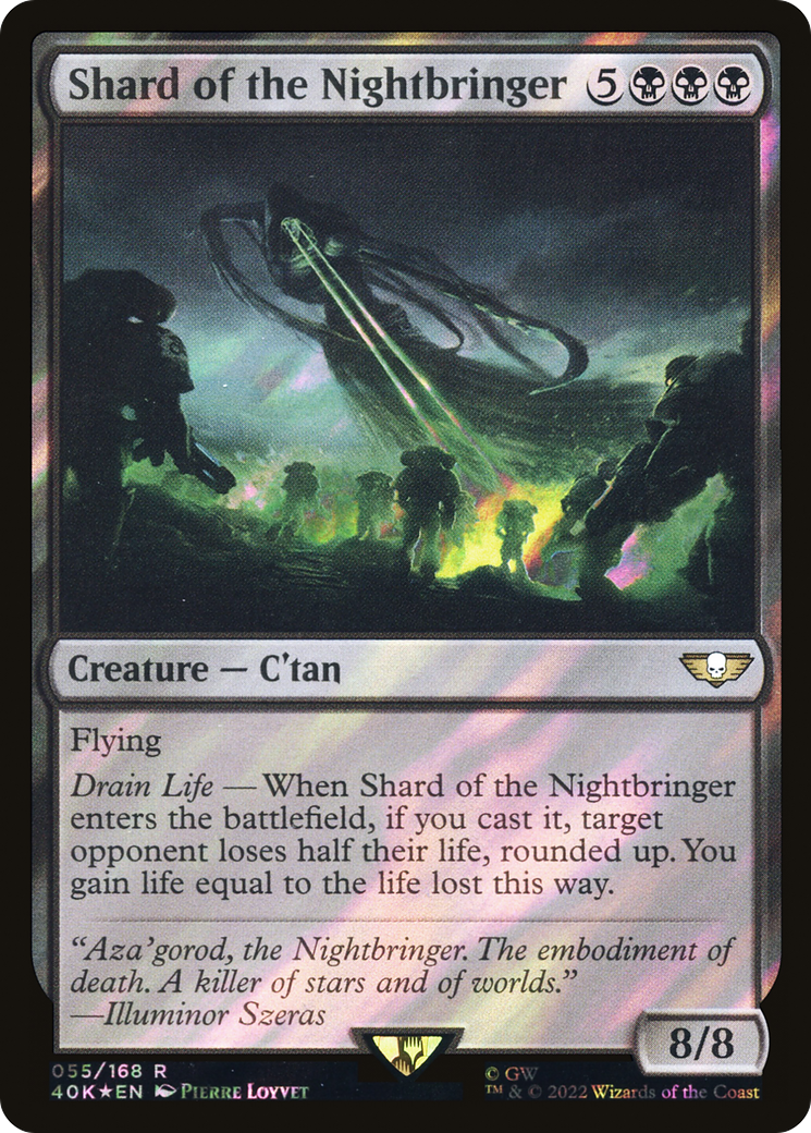 Shard of the Nightbringer (40K-55★) - Warhammer 40,000 Commander Foil - Premium MTG Single from Wizards of the Coast - Just $2.13! Shop now at Game Crave Tournament Store