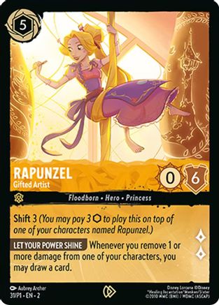 Rapunzel - Gifted Artist (31) - Disney Lorcana Promo Cards Cold Foil - Premium Lorcana Single from Disney Lorcana Promo Cards - Just $10.96! Shop now at Game Crave Tournament Store