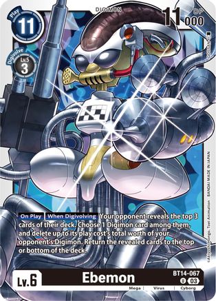 Ebemon (BT14-067) - Blast Ace - Premium Digimon Single from Bandai - Just $0.08! Shop now at Game Crave Tournament Store