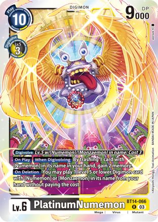 PlatinumNumemon (BT14-066) - Blast Ace Foil - Premium Digimon Single from Bandai - Just $0.08! Shop now at Game Crave Tournament Store