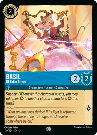 Basil - Of Baker Street (139/204) - Rise of the Floodborn - Premium Lorcana Single from Rise of the Floodborn - Just $0.08! Shop now at Game Crave Tournament Store