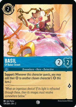 Basil - Of Baker Street (139/204) - Rise of the Floodborn Cold Foil - Premium Lorcana Single from Rise of the Floodborn - Just $0.08! Shop now at Game Crave Tournament Store