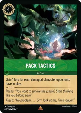 Pack Tactics (100/204) - Rise of the Floodborn Cold Foil - Premium Lorcana Single from Rise of the Floodborn - Just $0.19! Shop now at Game Crave Tournament Store