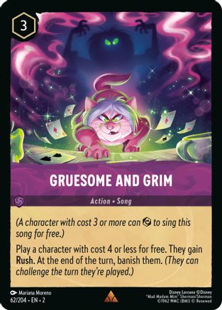 Gruesome and Grim (62/204) - Rise of the Floodborn Cold Foil - Premium Lorcana Single from Rise of the Floodborn - Just $0.14! Shop now at Game Crave Tournament Store
