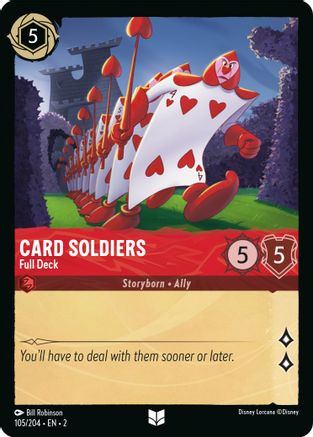 Card Soldiers - Full Deck (105/204) - Rise of the Floodborn - Premium Lorcana Single from Rise of the Floodborn - Just $0.08! Shop now at Game Crave Tournament Store