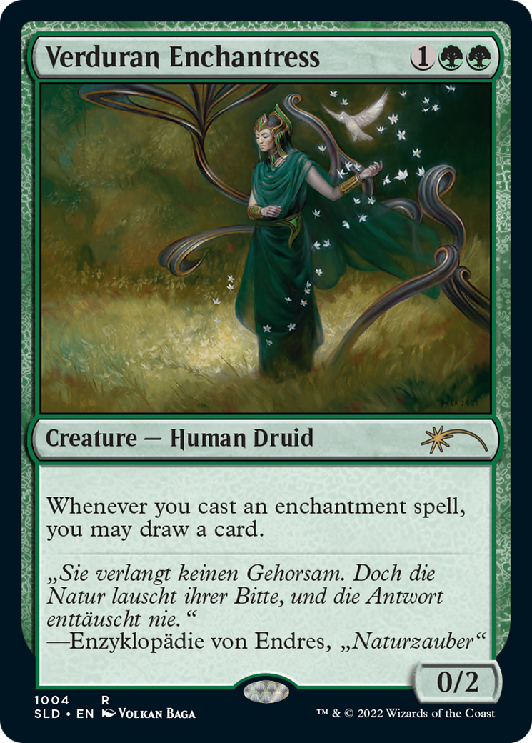 Verduran Enchantress (SLD-1004) - Secret Lair Drop Foil - Premium MTG Single from Wizards of the Coast - Just $4.26! Shop now at Game Crave Tournament Store