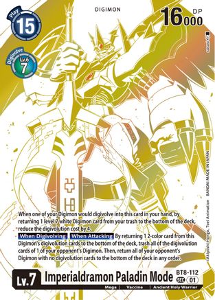 Imperialdramon Paladin Mode (Blast Ace Special Edition) (BT8-112) - New Awakening Foil - Premium Digimon Single from Bandai - Just $13.67! Shop now at Game Crave Tournament Store