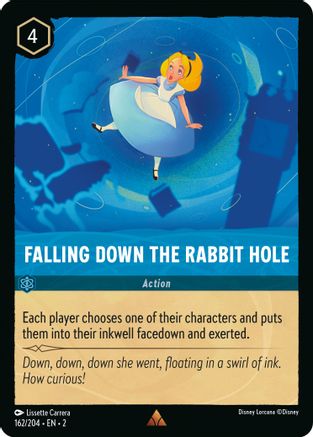Falling Down the Rabbit Hole (162/204) - Rise of the Floodborn - Premium Lorcana Single from Rise of the Floodborn - Just $0.08! Shop now at Game Crave Tournament Store