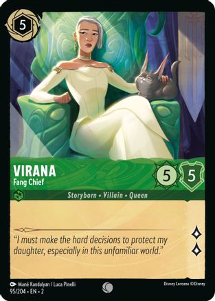 Virana - Fang Chief (95/204) - Rise of the Floodborn Cold Foil - Premium Lorcana Single from Rise of the Floodborn - Just $0.08! Shop now at Game Crave Tournament Store