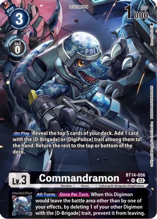 Commandramon (Alternate Art) (BT14-056) - Blast Ace Foil - Premium Digimon Single from Bandai - Just $2.97! Shop now at Game Crave Tournament Store