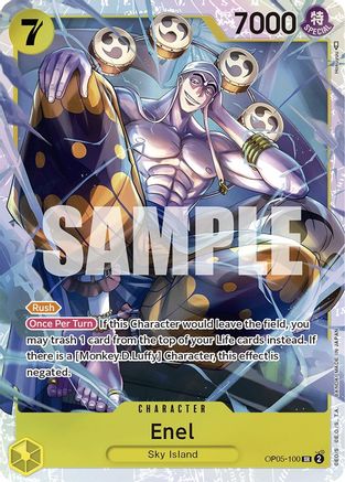 Enel (100) (OP05-100) - Awakening of the New Era Foil - Premium One Piece Single from Bandai - Just $0.17! Shop now at Game Crave Tournament Store