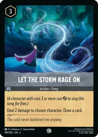 Let the Storm Rage On (199/204) - Rise of the Floodborn - Premium Lorcana Single from Rise of the Floodborn - Just $0.08! Shop now at Game Crave Tournament Store