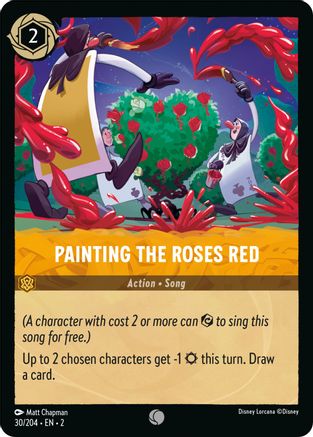 Painting the Roses Red (30/204) - Rise of the Floodborn - Premium Lorcana Single from Rise of the Floodborn - Just $0.08! Shop now at Game Crave Tournament Store