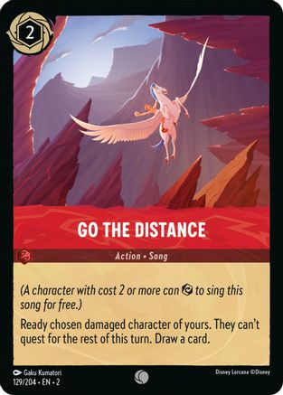 Go the Distance (129/204) - Rise of the Floodborn - Premium Lorcana Single from Rise of the Floodborn - Just $0.08! Shop now at Game Crave Tournament Store