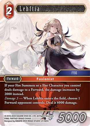 Lehftia (BEYOND DESTINY) Foil - Premium Final Fantasy Single from Beyond Destiny - Just $0.95! Shop now at Game Crave Tournament Store
