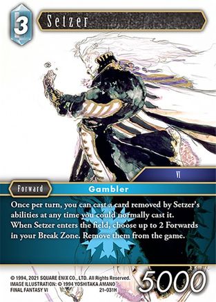 Setzer (BEYOND DESTINY) Foil - Premium Final Fantasy Single from Beyond Destiny - Just $0.55! Shop now at Game Crave Tournament Store