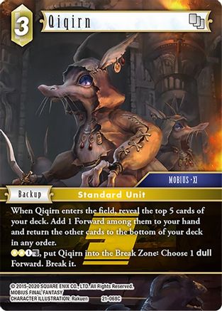 Qiqirn (BEYOND DESTINY) Foil - Premium Final Fantasy Single from Beyond Destiny - Just $0.66! Shop now at Game Crave Tournament Store