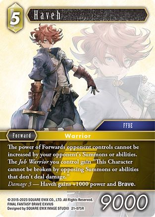 Haveh (BEYOND DESTINY) Foil - Premium Final Fantasy Single from Beyond Destiny - Just $0.16! Shop now at Game Crave Tournament Store