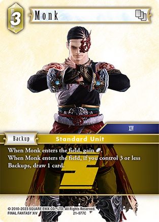 Monk - 077 (BEYOND DESTINY) Foil - Premium Final Fantasy Single from Beyond Destiny - Just $0.58! Shop now at Game Crave Tournament Store