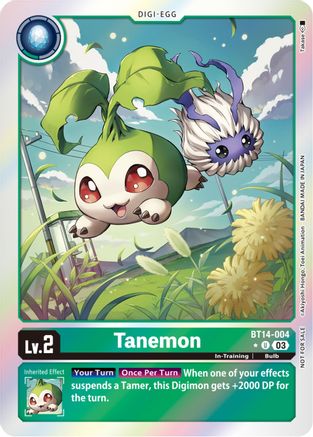 Tanemon (Blast Ace Box Promotion Pack) (BT14-004) - Blast Ace Foil - Premium Digimon Single from Bandai - Just $0.08! Shop now at Game Crave Tournament Store