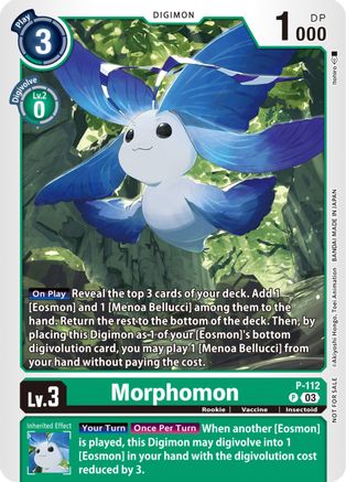Morphomon (3rd Anniversary Survey Pack) (P-112) - Digimon Promotion Cards - Premium Digimon Single from Bandai - Just $3.89! Shop now at Game Crave Tournament Store