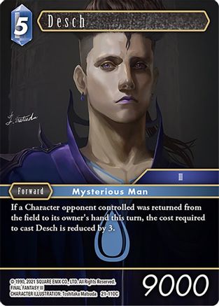 Desch (BEYOND DESTINY) Foil - Premium Final Fantasy Single from Beyond Destiny - Just $0.25! Shop now at Game Crave Tournament Store