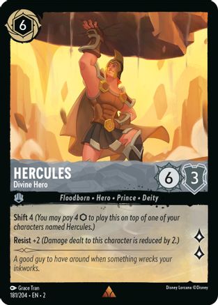 Hercules - Divine Hero (181/204) - Rise of the Floodborn - Premium Lorcana Single from Rise of the Floodborn - Just $0.08! Shop now at Game Crave Tournament Store