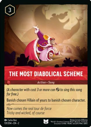 The Most Diabolical Scheme (131/204) - Rise of the Floodborn Cold Foil - Premium Lorcana Single from Rise of the Floodborn - Just $0.08! Shop now at Game Crave Tournament Store