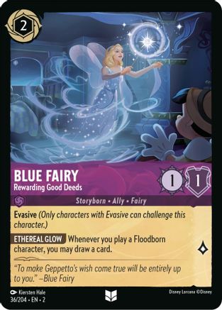 Blue Fairy - Rewarding Good Deeds (36/204) - Rise of the Floodborn - Premium Lorcana Single from Rise of the Floodborn - Just $0.08! Shop now at Game Crave Tournament Store